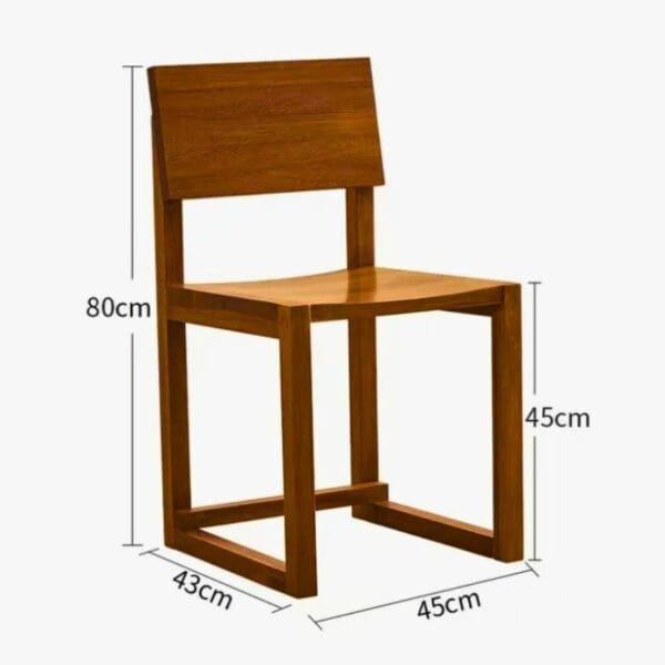 Chaise Livia en bois massif – Image 5