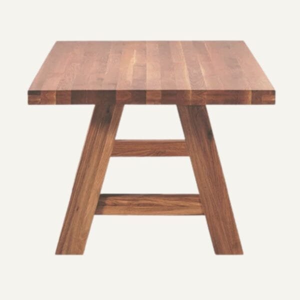 table a manger en bois massif minimalist japandi