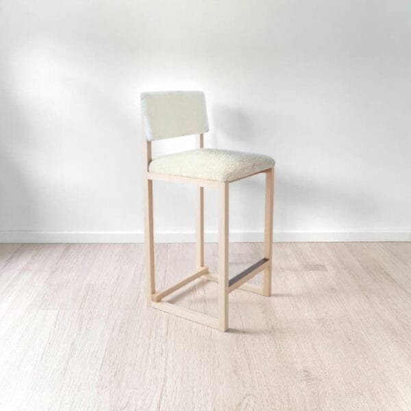 Tabouret Linna en bois massif – Image 5