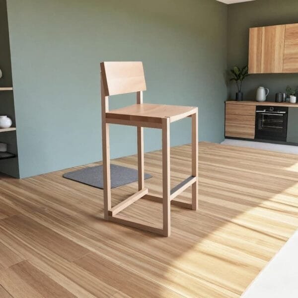 Tabouret Livia en bois massif – Image 7