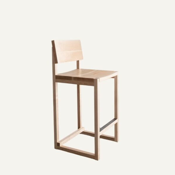 Tabouret Livia en bois massif – Image 3