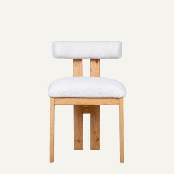 Chaise bois massif japandi minimaliste