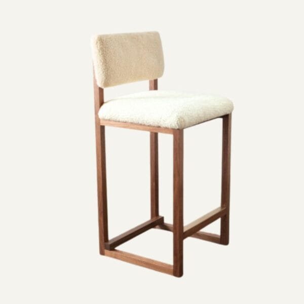 Tabouret Linna en bois massif – Image 2